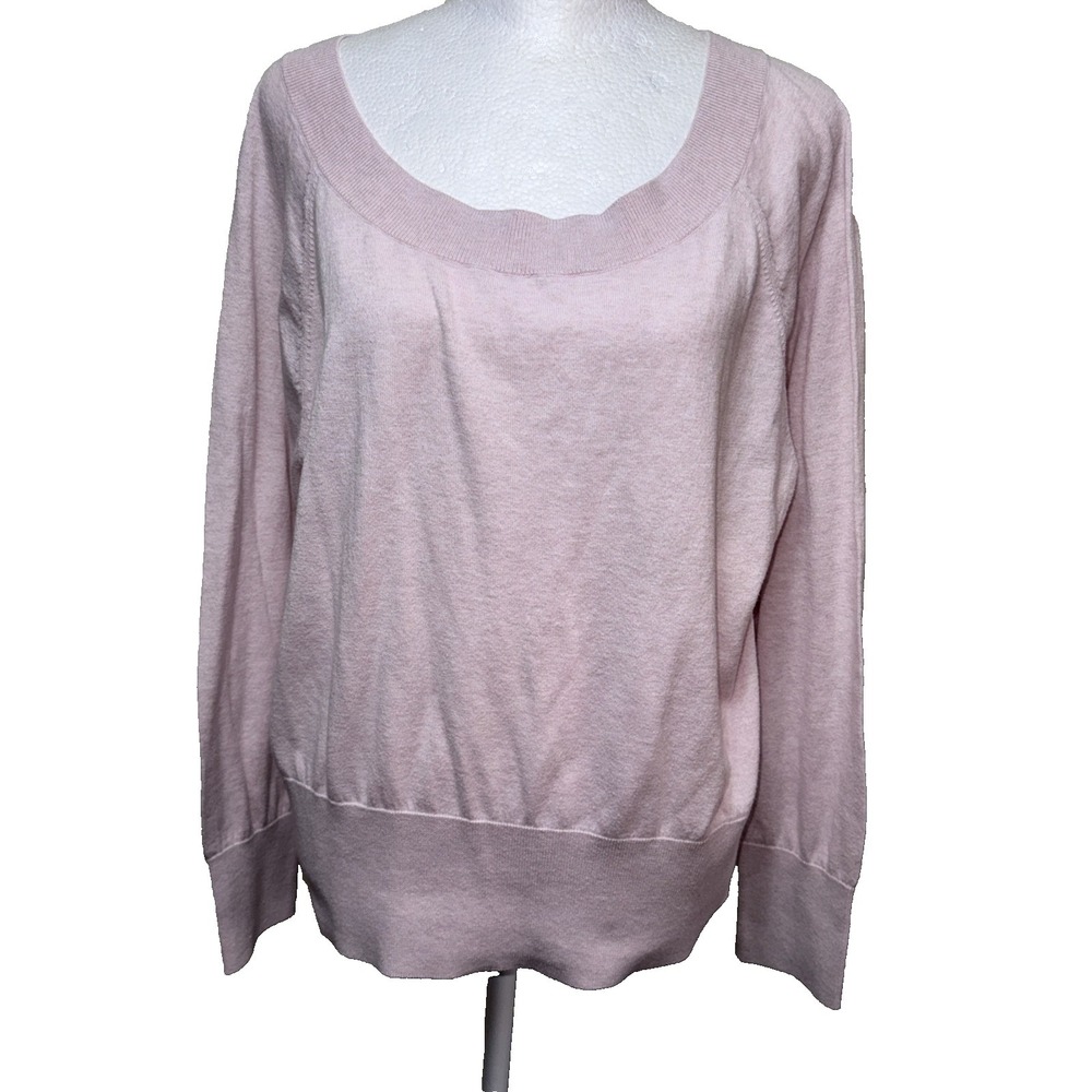 CAbi Ballet Sweater 6239 Pink Blush Cotton Knit Top‎ Coquette Balletcore L
